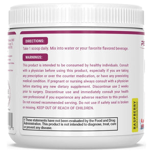 Pescience Complete GI, Raspberry, Probiotic with Zinc Carnosine, Digestive Enzyme, & Prebiotic Fiber Powder, 30 Serving