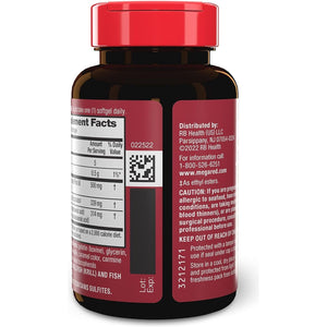 Megared Omega-3 Fish Oil + High Absorption Krill Oil 500Mg Softgels (80 Count)