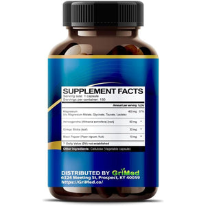 Magnesium Complex 8,600Mg - Relax & Restore, Restful Sleep - USA Made & Tested (150 Count)