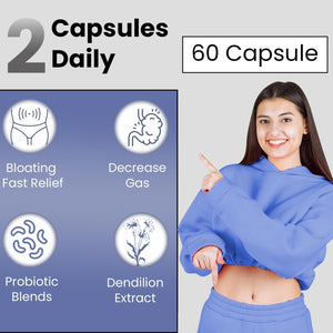 Teami Bloat Banish Fast Gas and Bloating Relief for Women - Debloat Pills to Support Digestion, Ensuring Regularity & Constipation Relief