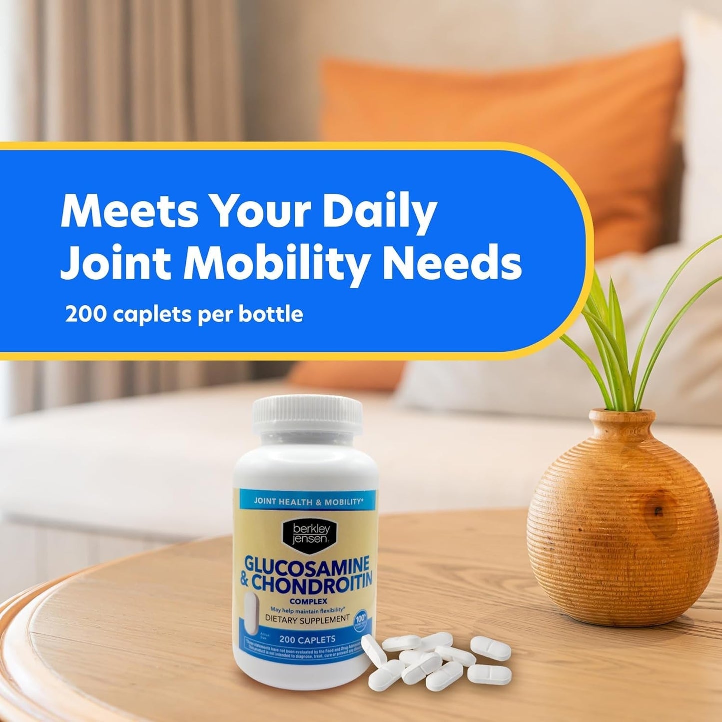 Berkley Jensen Glucosamine Chondroitin MSM Boswellia Complex 200 Caplets