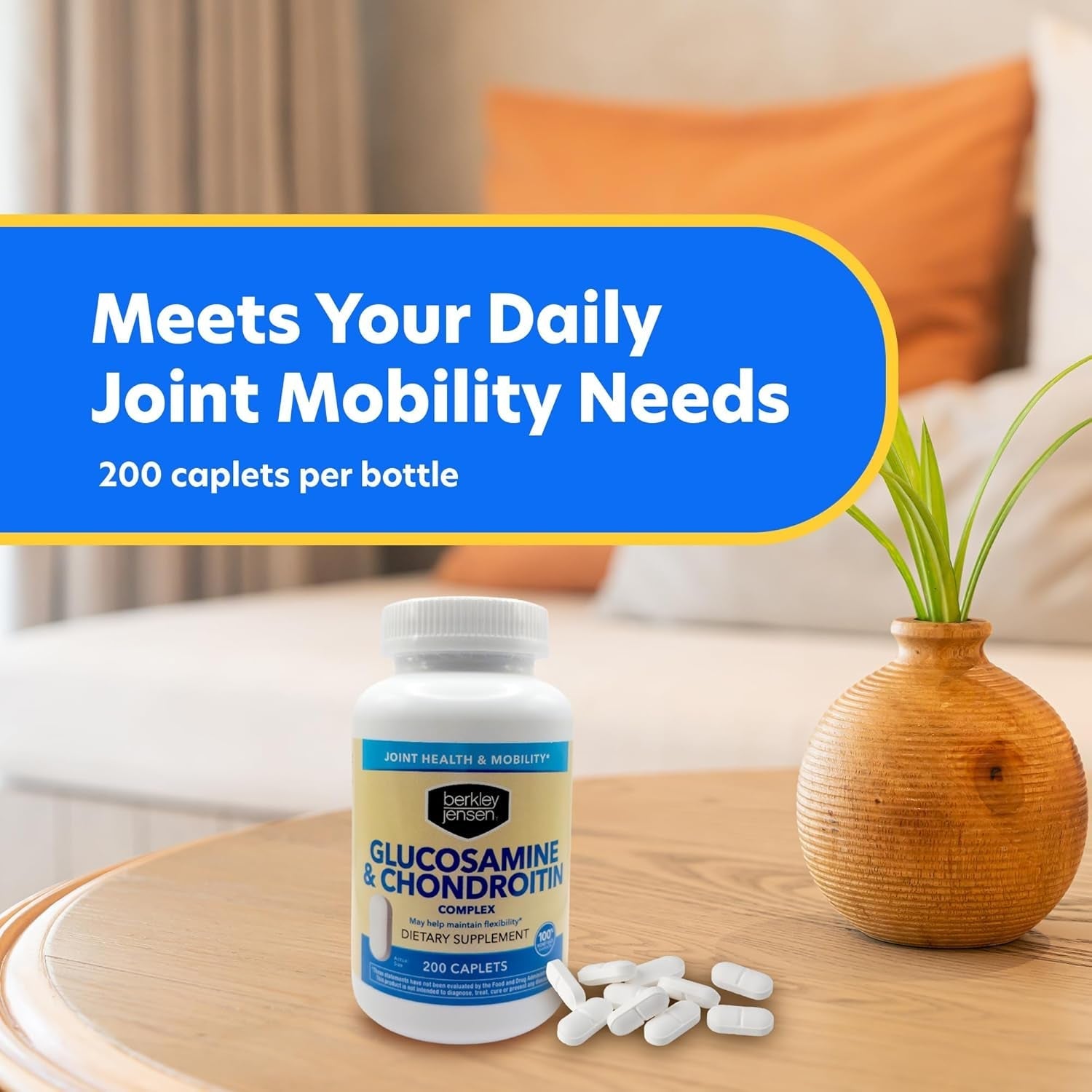 Berkley Jensen Glucosamine Chondroitin MSM Boswellia Complex 200 Caplets