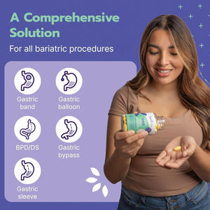 Just One - Once Daily Bariatric Multivitamin with Iron, 90 Count for Gastric Sleeve and Gastric Bypass.