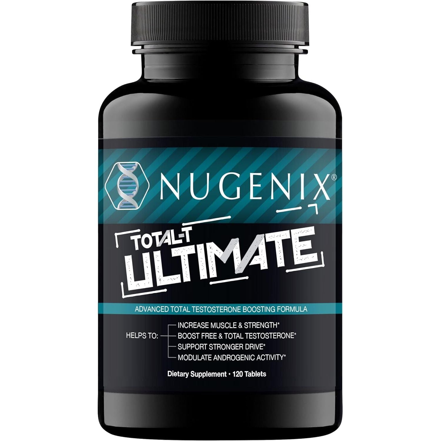 Nugenix Total-T Ultimate - Advanced Free and Total Testosterone Booster for Men - 120 Tablets
