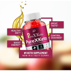 Purexketo ACV Gummies Dietary Supplement (60 Gummies).