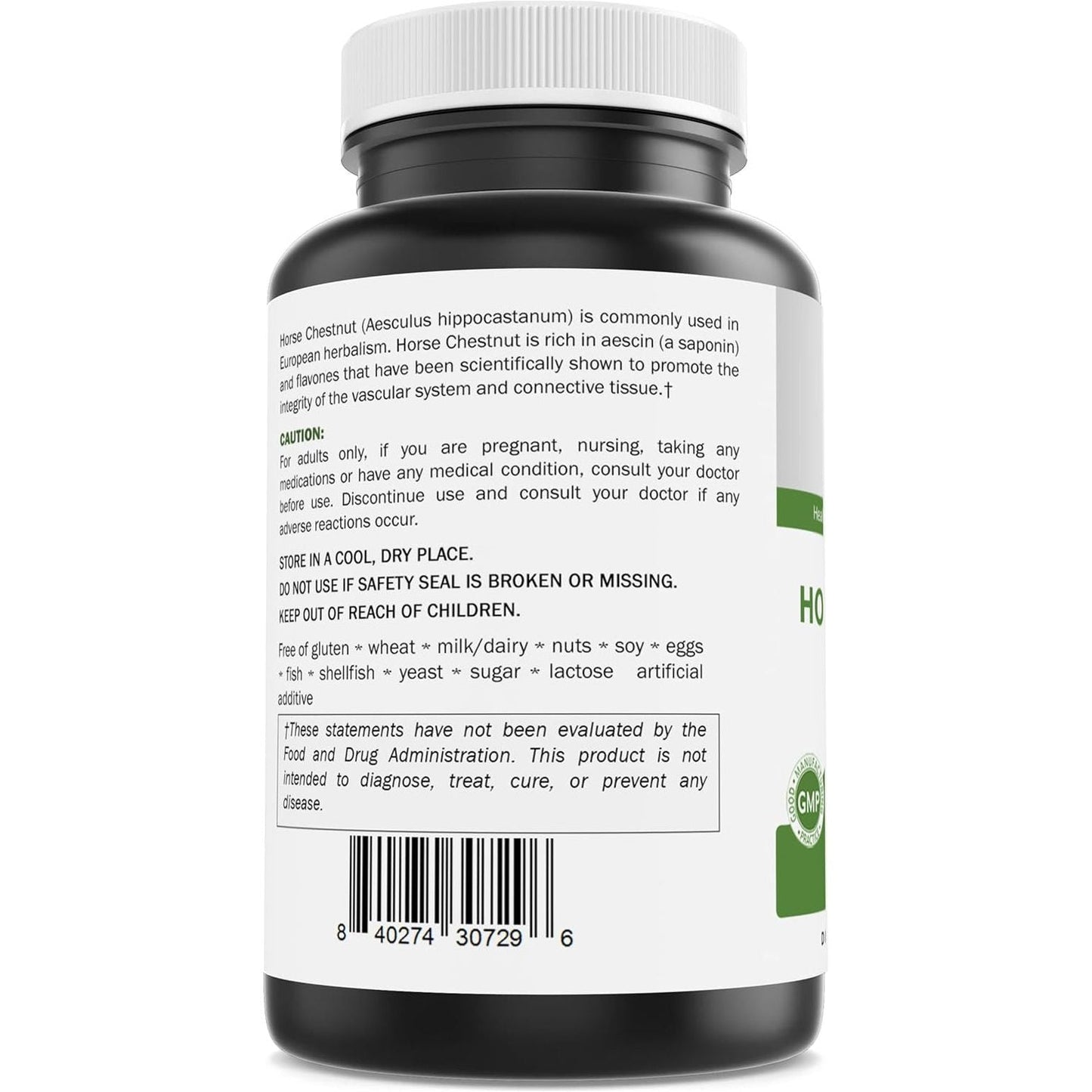 Brieofood Horse Chestnut Extract 600 Mg - Supports Healthy Circulation & Fluid Balance in the Legs* 180 Tablets