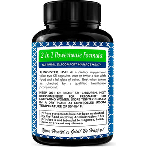 Palmitoylethanolamide 630 Mg + Luteolin Standardized 98% - Made in USA - 120 Veggie Capsules