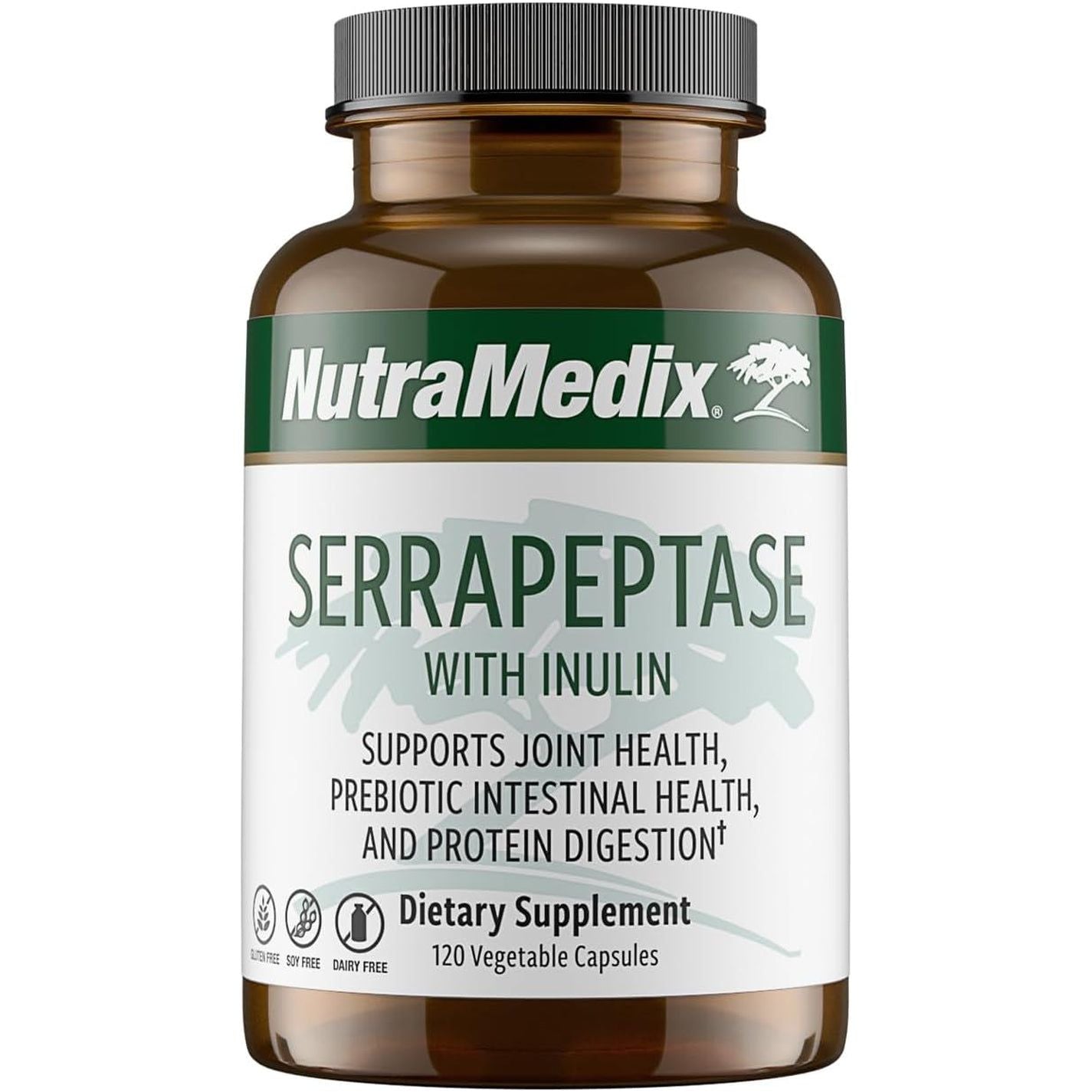 Nutramedix Serrapeptase Supplement with Proteolytic Digestive Enzymes (60 Capsules)