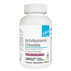 XYMOGEN Children'S Activnutrients Chewable - Mixed Berry Multivitamin for Kids (120 Tablets)