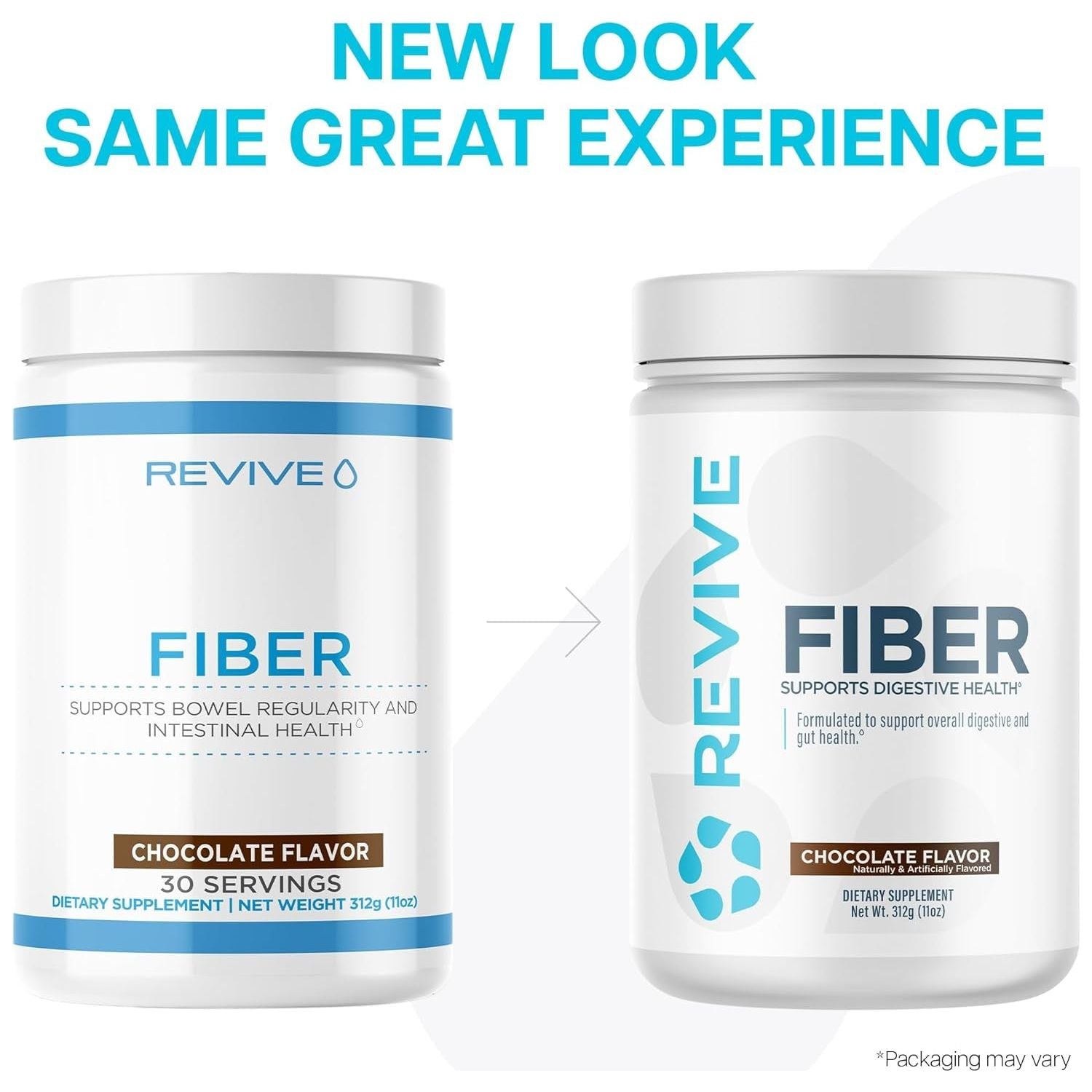 Revive MD Fiber - Digestive Health, Fiber, Psyllium Husk, Oat Flour - (30 Serving, Chocolate)