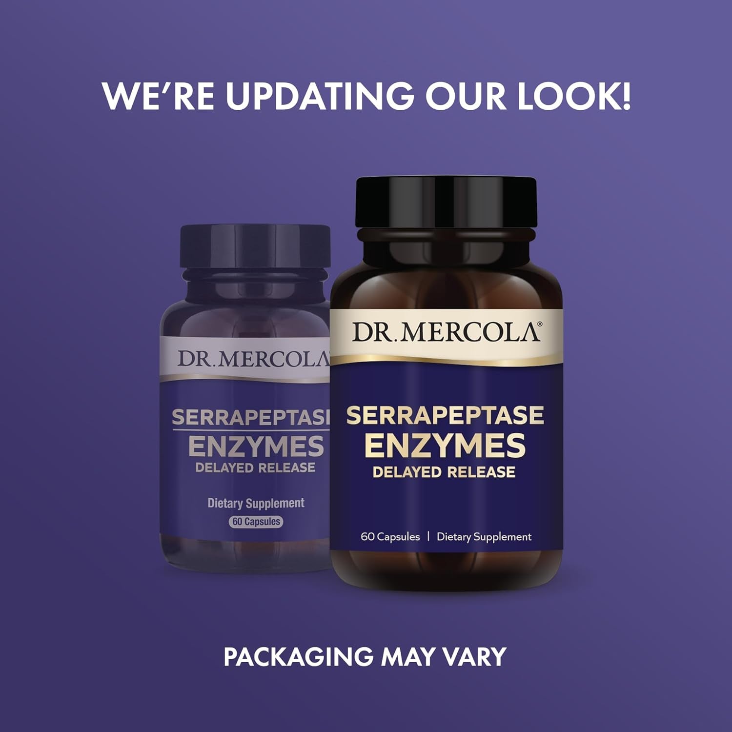 Dr. Mercola Serrapeptase Enzymes, Delayed Release, Supports Healthy Cellular Function, Non-Gmo (60 Capsules)