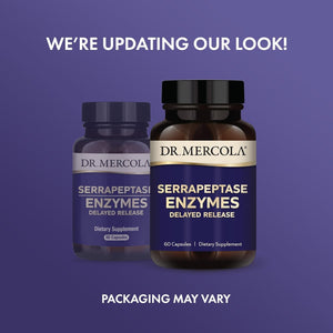 Dr. Mercola Serrapeptase Enzymes, Delayed Release, Supports Healthy Cellular Function, Non-Gmo (60 Capsules)