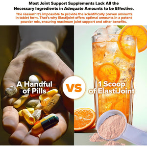 Labrada Nutrition Elastijoint, Orange Flavor,Glucosamine Joint Support Supplement Powder