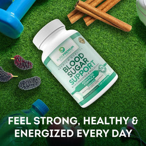 Purepremium Supplements Blood Sugar Support - to Support Blood Sugar Levels Already in the Normal Range - 120 Count