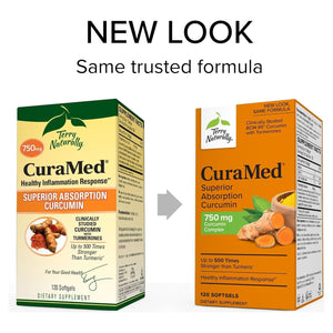 Terry Naturally Curamed 750 Mg Curcumin Complex - Superior Absorption BCM-95 (120 Softgels)