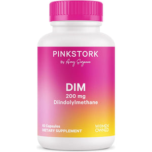 Pink Stork DIM Supplement for Women - Estrogen and Hormone Balance for Menopause & PMS - 200Mg - 60 Day Supply