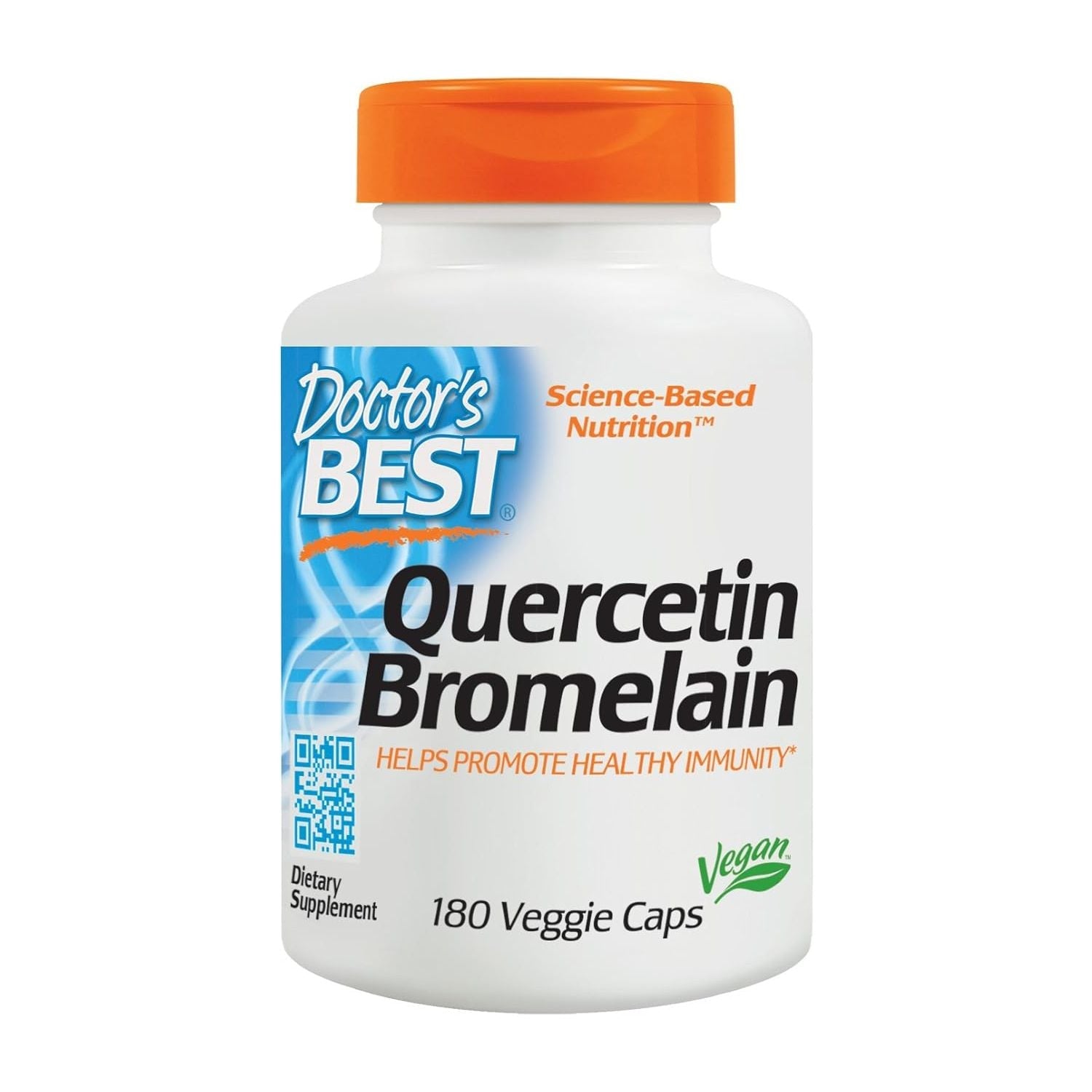 Doctor'S Best Quercetin Bromelain, Immunity Support Capsule, Heart, Joint & Healthy Respiratory System, 180 Capsules