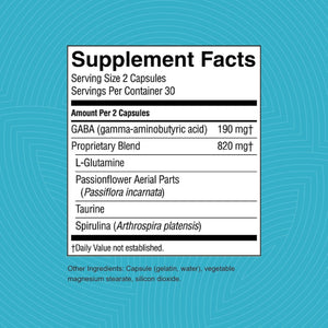 Nature'S Sunshine GABA Plus, Kosher | Brain Health and Nervous System Support 60 Capsules