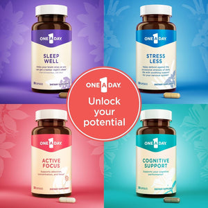 One a Day Brain Supplement for Memory and Focus Support 30 Capsules