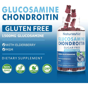 Glucosamine Chondroitin Gummies with MSM, Boswellia Turmeric & Hyaluronic Acid, Extra Strength Joint Support Supplement (2 PACK, 120 Count).