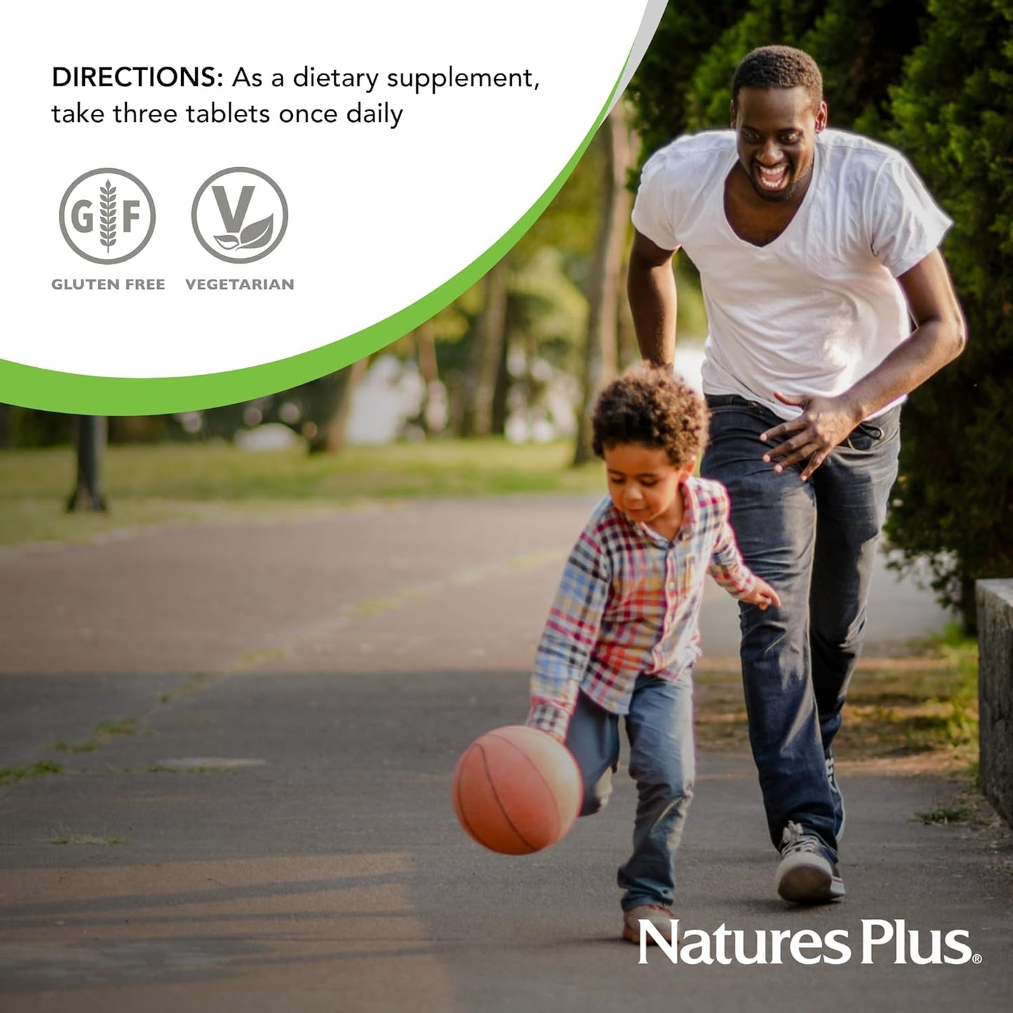 Natures plus Source of Life Men Multivitamin - Natural Energy Production & Overall Wellbeing for Men - 30 Servings