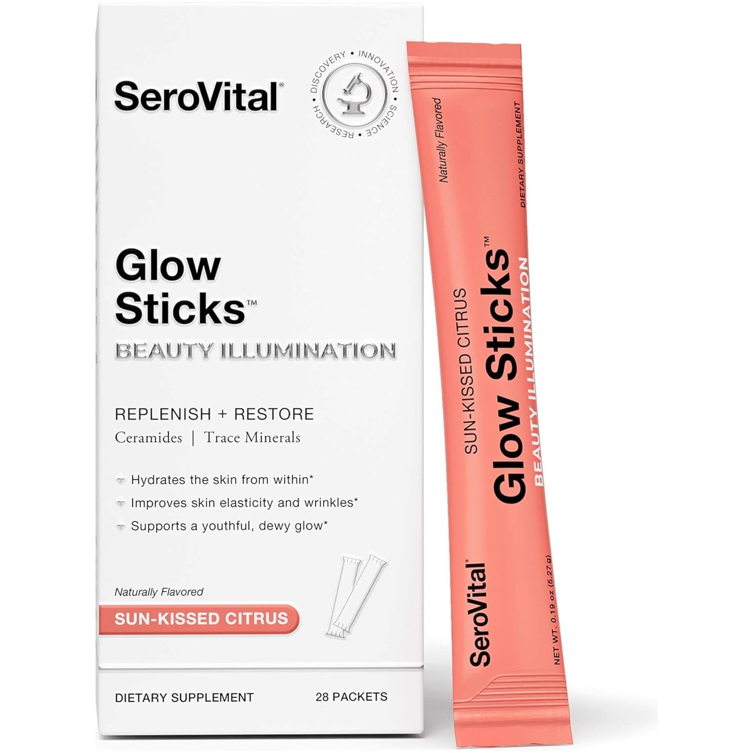 Serovital Glow Sticks Anti-Aging Powder, Improve Wrinkles in 28 Count