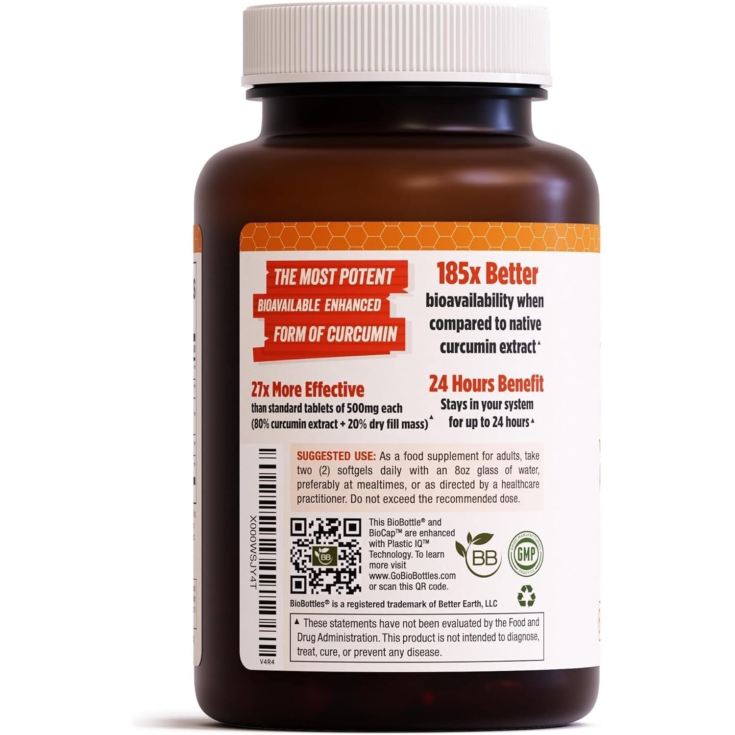 Turmeric Curcumin Novasol 1000Mg for Joint Support - 185X Bioavailable than Standard Curcumin