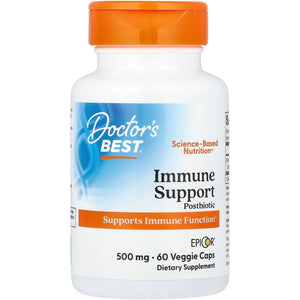 Doctor'S Best Epicor, Immune Health Defense, Non-Gmo, Vegan, Gluten Free, 500 Mg, 60 Capsules