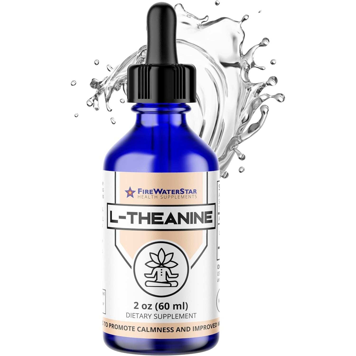 FWS L Theanine Liquid Drops, 200Mg - Helps to Promote Calmness, Relaxation, Improved Mood, Restful Sleep, for Adults and Kids
