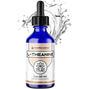 FWS L Theanine Liquid Drops, 200Mg - Helps to Promote Calmness, Relaxation, Improved Mood, Restful Sleep, for Adults and Kids