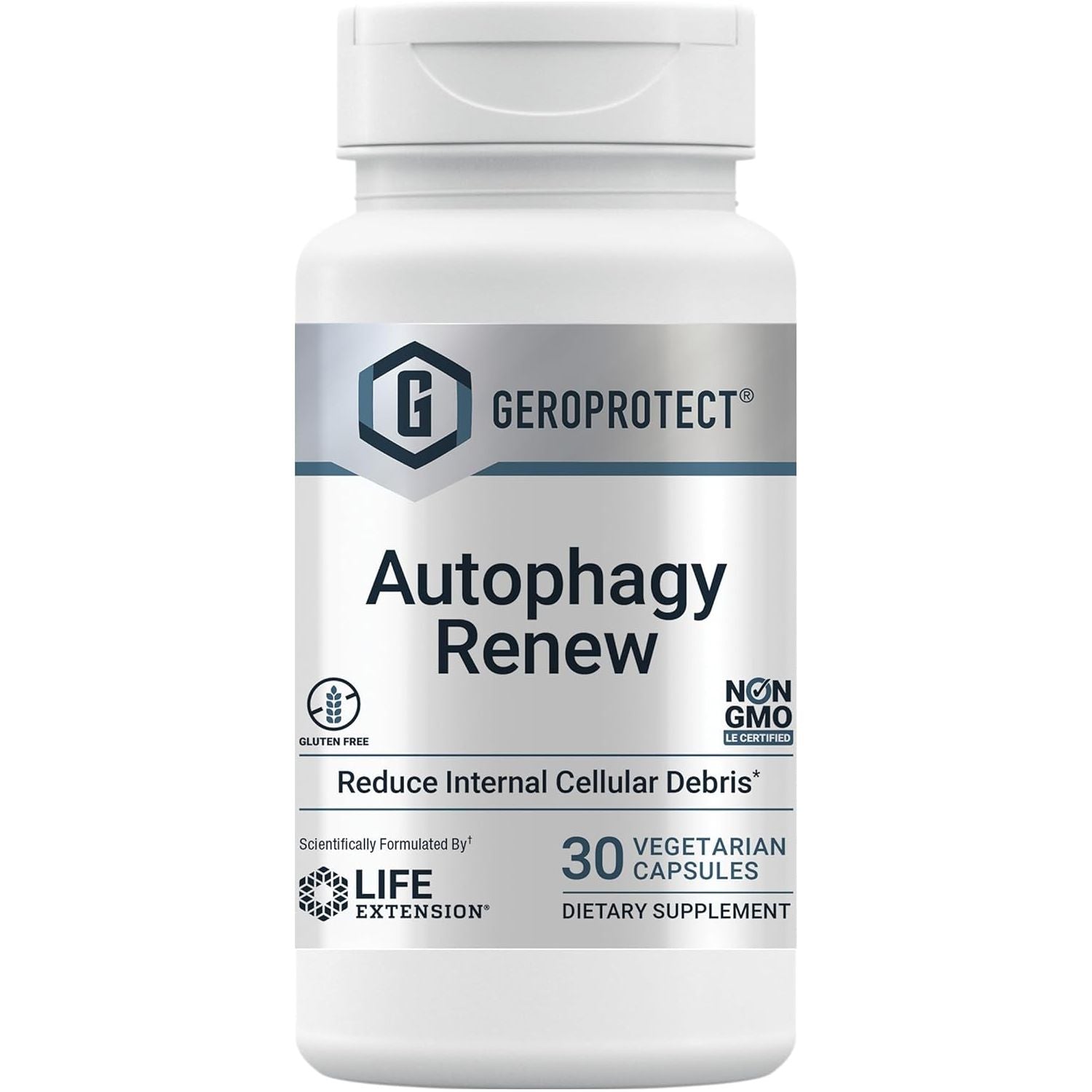 Life Extension GEROPROTECT® Autophagy Renew, Luteolin, Piperlongumine, Cellular Health Support, Healthy Aging, 30 Capsules