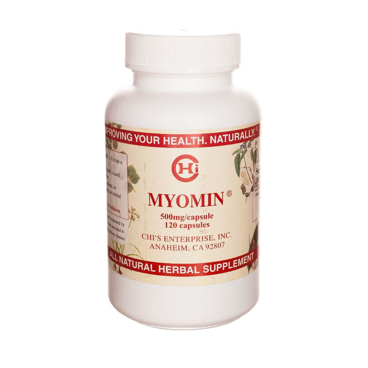 Chi'S Enterprise 120 Piece Myomin Promotes Healthy Hormone Levels 500Mg Capsules