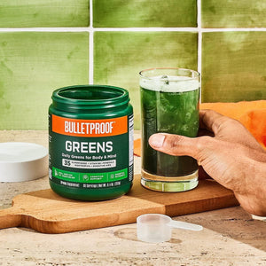 Bulletproof Greens, Daily Greens Powder with Superfoods and Nootropics 8.4 Ounces.
