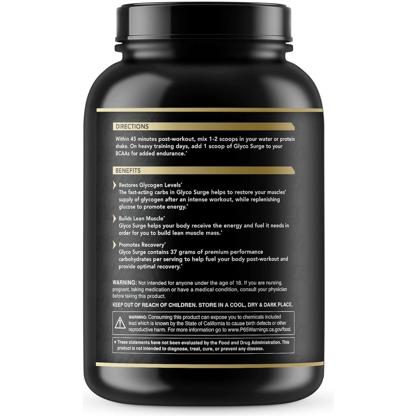Anabolic Warfare Glyco Surge - Glycogen Supplement Performance Carbs to Help Lean Muscle Growth (40 Servings)
