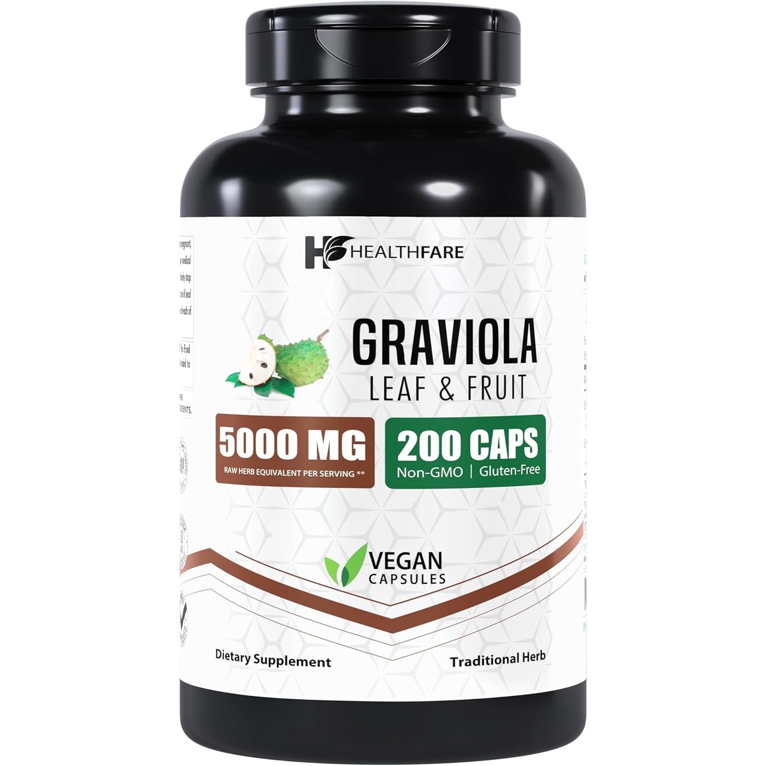 Graviola Extract Leaf 250Mg, (5,000Mg Equivalent), 200 Capsules