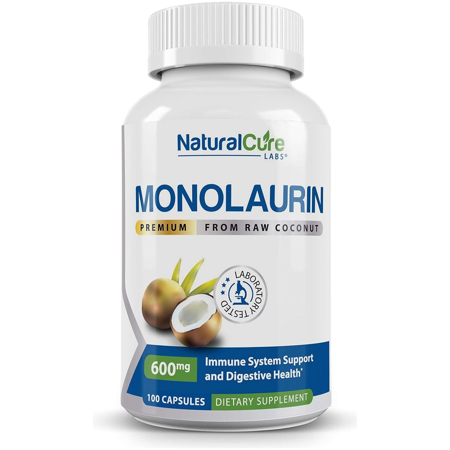 Premium Monolaurin – 600Mg, 100 Capsules