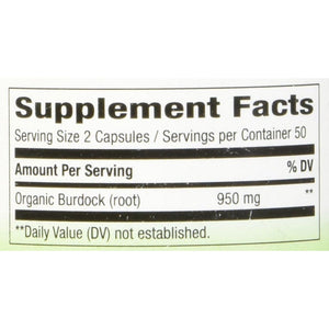 Nature'S Way Burdock Root, Traditional Joint Support*, 100 Vegan Capsules