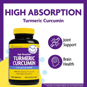 Innovixlabs Turmeric Curcumin with Black Pepper Extract - Time Release Turmeric Supplement - 100 Ct