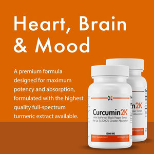 Stop Aging Now - Curcumin2K Formula with Bioperine Black Pepper Extract - 60 Veggie Caps