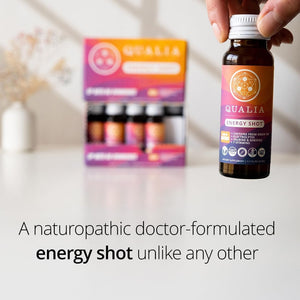 Qualia Energy Shot: Naturopathic Doctor-Formulated W/Ginseng, Lutein, Taurine, B. Vitamin Complex, Magnesium 10 Shots