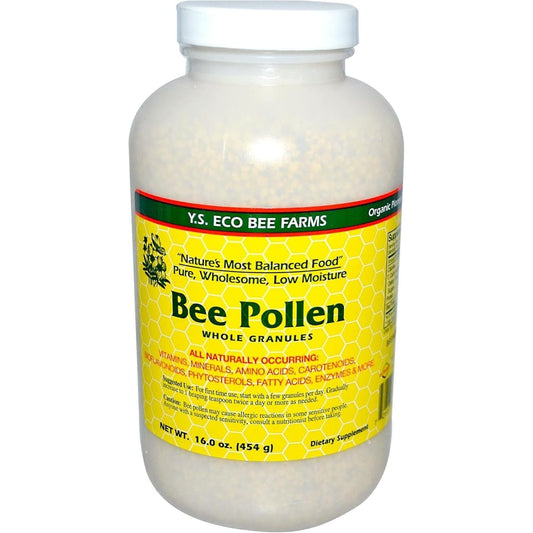 Bee Pollen - Low Moisture Whole Granulars YS Eco Bee Farms 16 Oz Granular