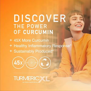 Turmericxl Natural Joint Support & Healthy Inflammatory Response Supplement 30 Veggie Capsules