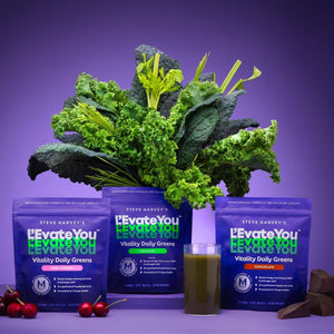 L'Evate You Vitality Daily Greens Powder 30 Superfoods, 9 Greens - for a Cellular Energy Boost (28 Servings)
