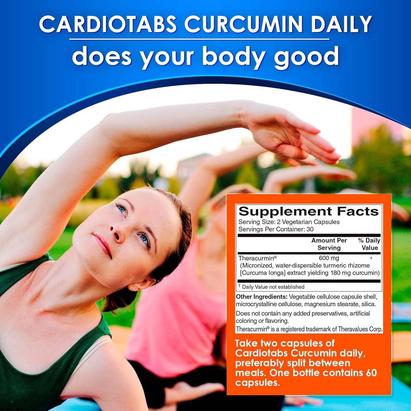 Turmeric Curcumin - Joint, Heart, Memory & Brain Supplement with 600 Mg Theracurmin, 30-Day Supply