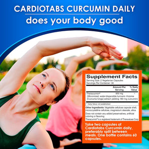 Turmeric Curcumin - Joint, Heart, Memory & Brain Supplement with 600 Mg Theracurmin, 30-Day Supply