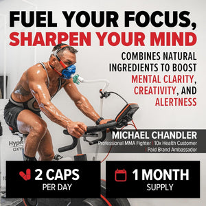 10X Health Focus Brain Supplements for Memory and Focus - 60 Capsules