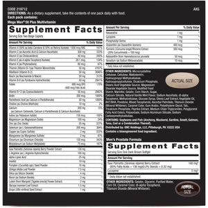 GNC Mega Men 50 plus Vitapak | Heart Health, Prostate Health, and Mental Sharpness | 30 Count