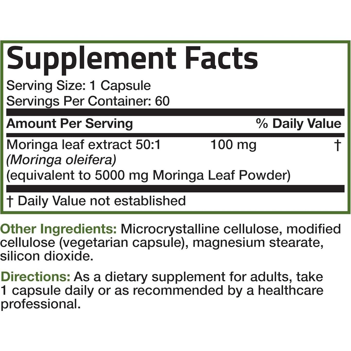 Bronson Morgina Extra Strength Complete Green Superfood, Non-Gmo, 60 Vegetarian Capsules