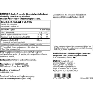 Klaire Labs Glucosamine Chondroitin - a Popular Combination for Joint Support, Soy & Dairy-Free (90 Capsules)
