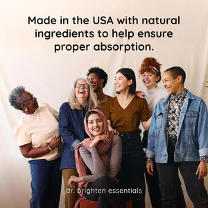 Dr. Brighten Saw Palmetto plus for Women - PCOS Support to Prevent Hair Loss Acne Oily Skin